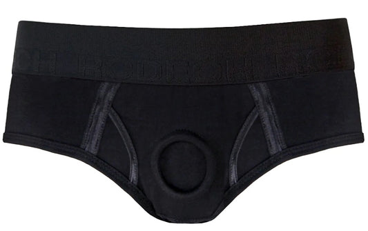 BRIEF+ CROTCHLESS HARNESS - BLACK